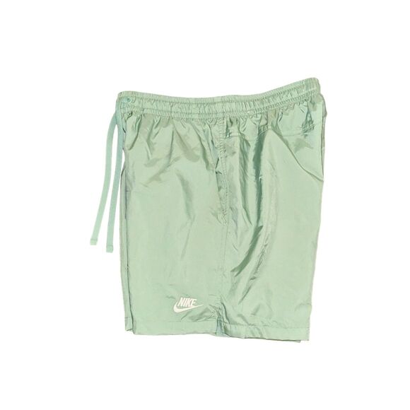 Nike Vintage Rare Sportswear Club Woven Track Shorts Nylon Shiny Mint Green S - Picture 5 of 9